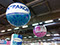 Ballon helium geant sphere publicitaire pour salon